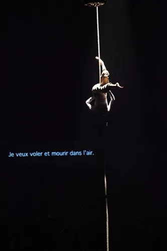 THIS IS THE END, spectacle de fin d'études de la 23e promotion du Centre national des arts du cirque/CNAC de Châlons-en-Champagne, mis en scène par David Bobee