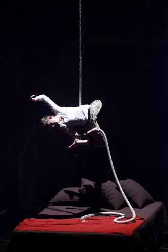 THIS IS THE END, spectacle de fin d'études de la 23e promotion du Centre national des arts du cirque/CNAC de Châlons-en-Champagne, mis en scène par David Bobee