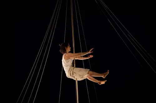 Inbal Ben Haim, corde, 29e promotion du Centre national des arts du cirque (Cnac) de Châlons-en-Champagne