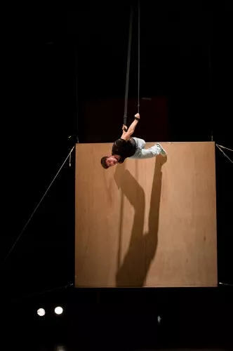 Fraser Borwick, sangles aériennes, 29e promotion du Centre national des arts du cirque (Cnac) de Châlons-en-Champagne