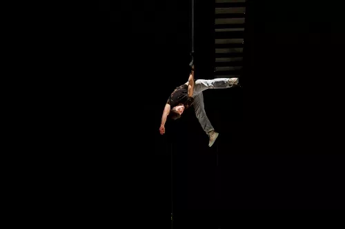 Fraser Borwick, sangles aériennes, 29e promotion du Centre national des arts du cirque (Cnac) de Châlons-en-Champagne