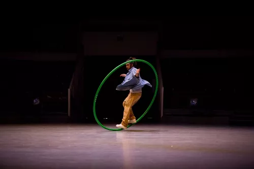 Tommy Entresangle, cercle, 29e promotion du Centre national des arts du cirque (Cnac) de Châlons-en-Champagne