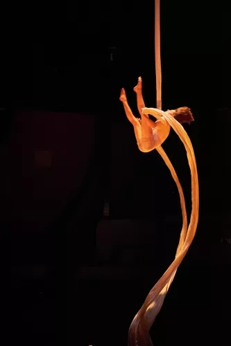 Noemie Deumie, tissu, 30e promotion du Centre national des arts du cirque (Cnac) Châlons-en-Champagne