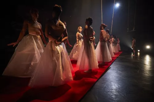 F(r)ICTION, spectacle de fin d'études de la 30e promotion du Centre national des arts du cirque/CNAC de Châlons-en-Champagne, mis en scène par Antoine Rigot et Alice Ronfard