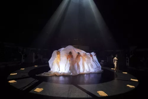 F(r)ICTION, spectacle de fin d'études de la 30e promotion du Centre national des arts du cirque/CNAC de Châlons-en-Champagne, mis en scène par Antoine Rigot et Alice Ronfard