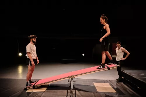 Demian Bucci, bascule coréenne, 31e promotion du Centre national des arts du cirque (Cnac) de Châlons-en-Champagne