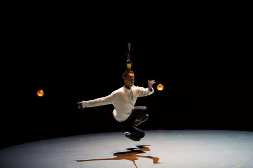 Sebastian Krefeld, bascule coréenne - capillotraction, 31e promotion du Centre national des arts du cirque (Cnac) de Châlons-en-Champagne