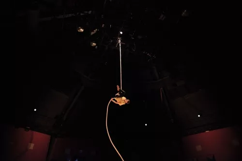 Pablo Penailillo Soto, corde lisse, 31e promotion du Centre national des arts du cirque (Cnac) de Châlons-en-Champagne