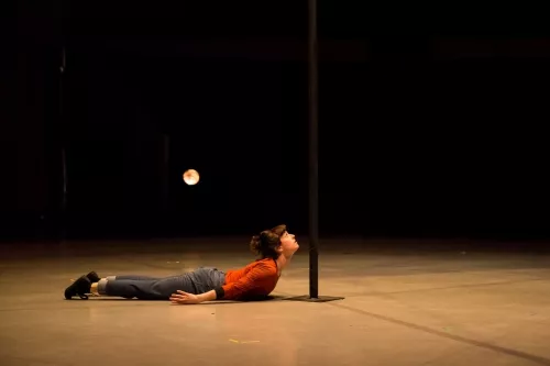 Celine Vaillier, mât chinois, 31e promotion du Centre national des arts du cirque (Cnac) de Châlons-en-Champagne