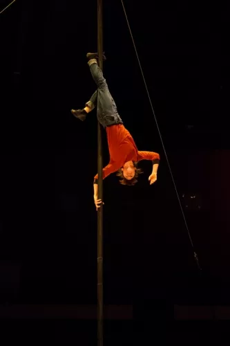 Celine Vaillier, mât chinois, 31e promotion du Centre national des arts du cirque (Cnac) de Châlons-en-Champagne