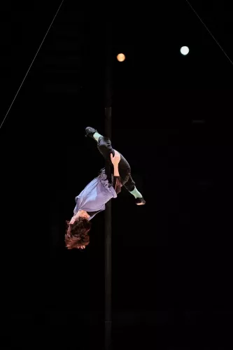 Celine Vaillier, mât chinois, 31e promotion du Centre national des arts du cirque (Cnac) de Châlons-en-Champagne