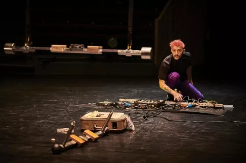 Andres Mateo Castelblanco Suarez, trapèze Washington, 32e promotion du Centre national des arts du cirque/CNAC de Châlons-en-Champagne