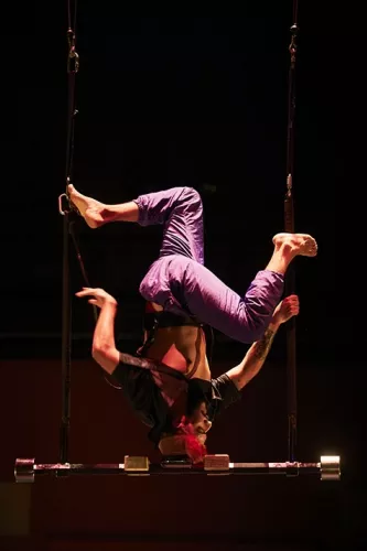 Andres Mateo Castelblanco Suarez, trapèze Washington, 32e promotion du Centre national des arts du cirque/CNAC de Châlons-en-Champagne