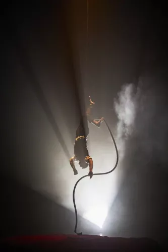 LE CYCLE DE L'ABSURDE, spectacle de fin d'études de la 32e promotion du Centre national des arts du cirque/CNAC de Châlons-en-Champagne, mis en scène par Raphaëlle Boitel - Cie L'Oublié(e), [photo 19]