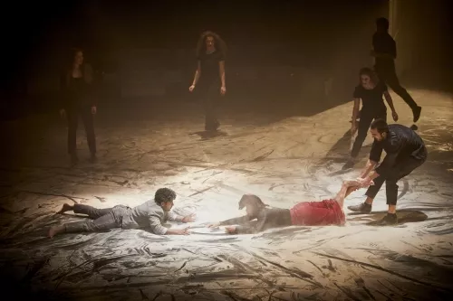 LE CYCLE DE L'ABSURDE, spectacle de fin d'études de la 32e promotion du Centre national des arts du cirque/CNAC de Châlons-en-Champagne, mis en scène par Raphaëlle Boitel - Cie L'Oublié(e), [photo 21]