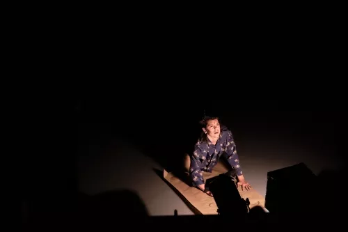 Lucia Heege Torres, trapèze ballant, 33e promotion du Centre national des arts du cirque / CNAC de Châlons-en-Champagne