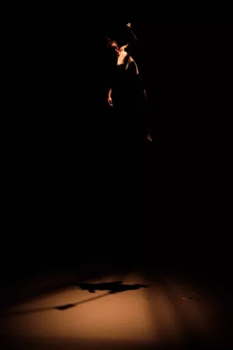 Federica Pini Sandrelli, trapèze ballant, 33e promotion du Centre national des arts du cirque / CNAC de Châlons-en-Champagne