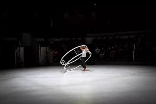 Noa Aubry, roue allemande, 34e promotion du Centre national des arts du cirque / CNAC de Châlons-en-Champagne