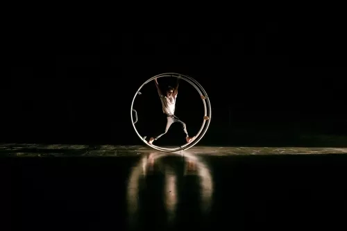 Noa Aubry, roue allemande, 34e promotion du Centre national des arts du cirque / CNAC de Châlons-en-Champagne