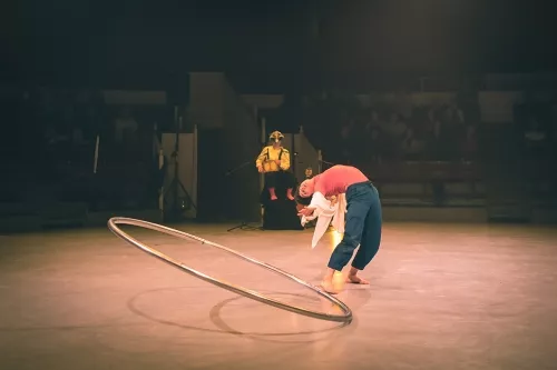 Marisol Lucht, roue Cyr, 34e promotion du Centre national des arts du cirque / CNAC de Châlons-en-Champagne