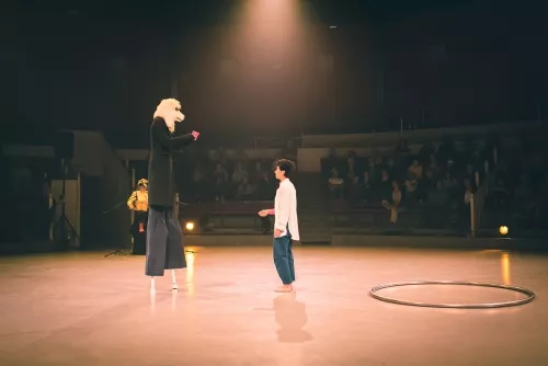 Marisol Lucht, roue Cyr, 34e promotion du Centre national des arts du cirque / CNAC de Châlons-en-Champagne