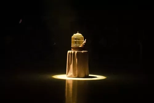 Elena Mengoni, trapèze ballant, 34e promotion du Centre national des arts du cirque / CNAC de Châlons-en-Champagne