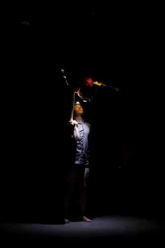 Löric Fouchereau, Peter Freeman, main à main, 28e promotion du centre national des arts du cirque (Cnac) de Châlons-en-Champagne