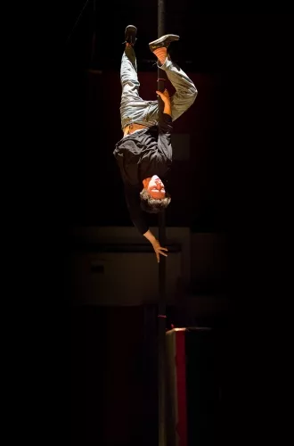 Nicolas Fraiseau, mât chinois, 28e promotion du Centre national des arts du cirque (Cnac) de Châlons-en-Champagne