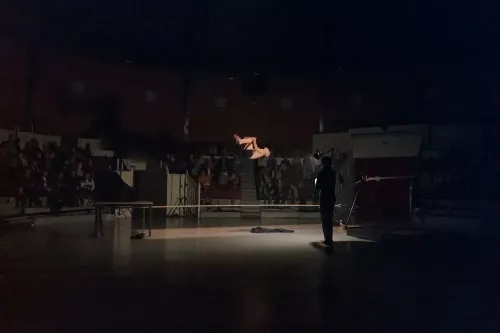 Matiss Nourly, corde tendue, 34e promotion du Centre national des arts du cirque / CNAC de Châlons-en-Champagne