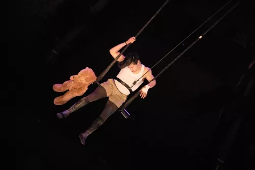 Ivan Morales Ruiz, trapèze ballant, 31e promotion du Centre national des arts du cirque (Cnac) de Châlons-en-Champagne