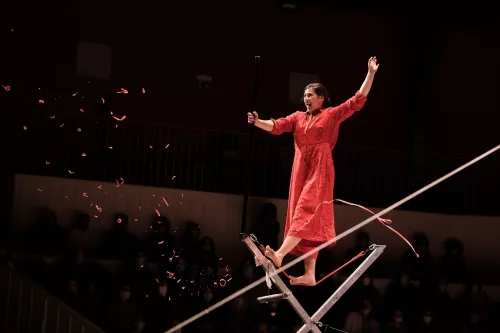 Theresa Kuhn, fil souple, 33e promotion du Centre national des arts du cirque / CNAC de Châlons-en-Champagne